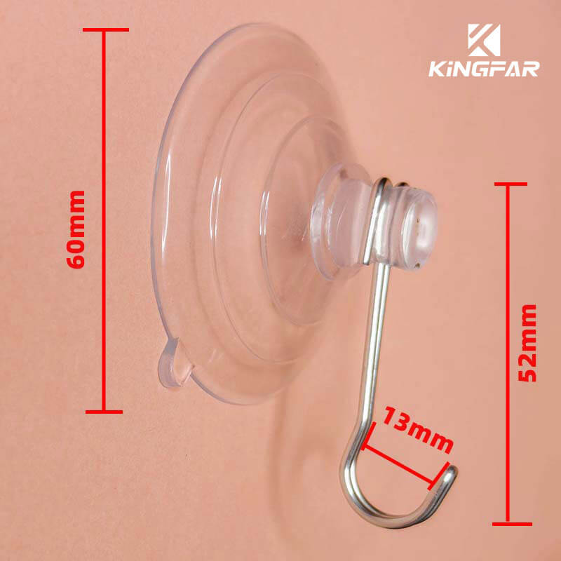 Plastic small suction cup hooks - Kingfar